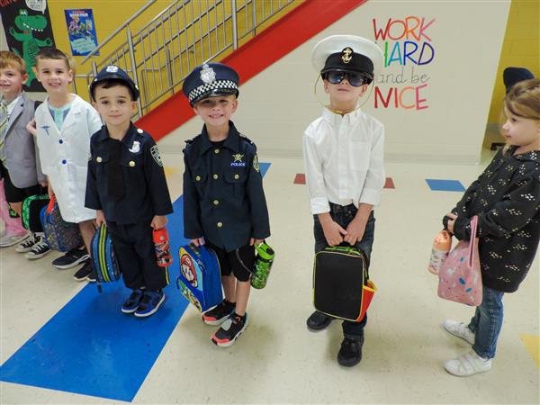 boys in cop costumes